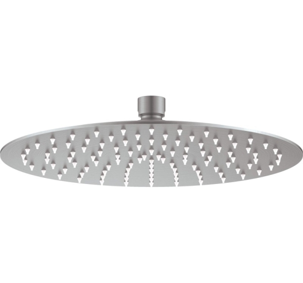 Steel overhead shower - round