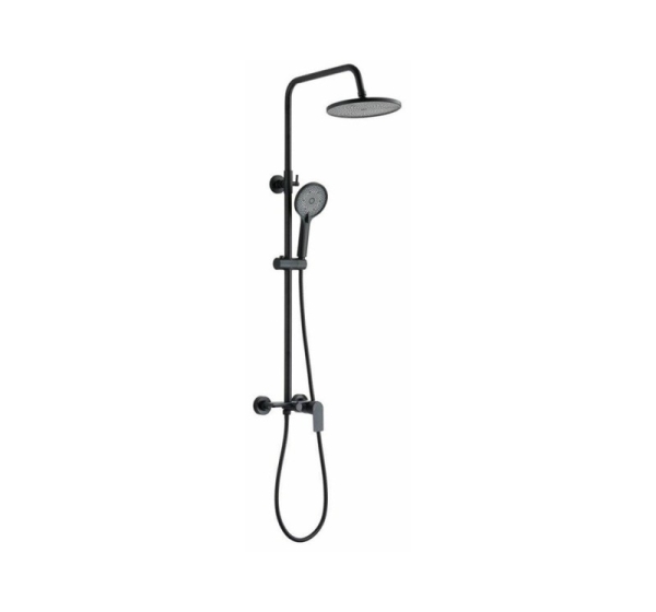 SHOWER SET RIKIA WITH MIXER BLACK