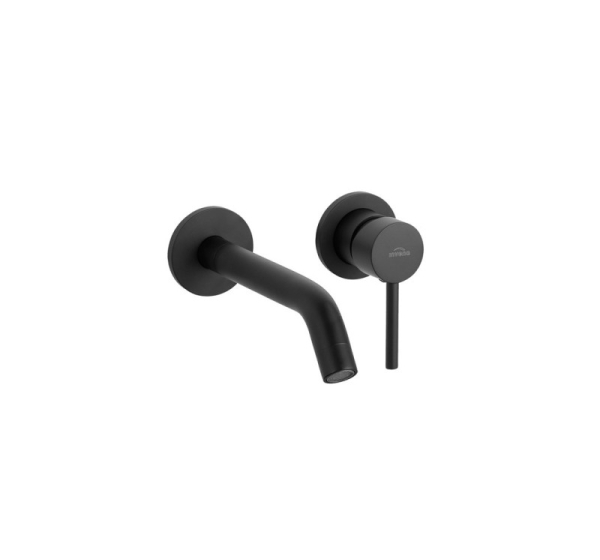 IN-WALL WASHBASIN MIXER DAFNI. BLACK