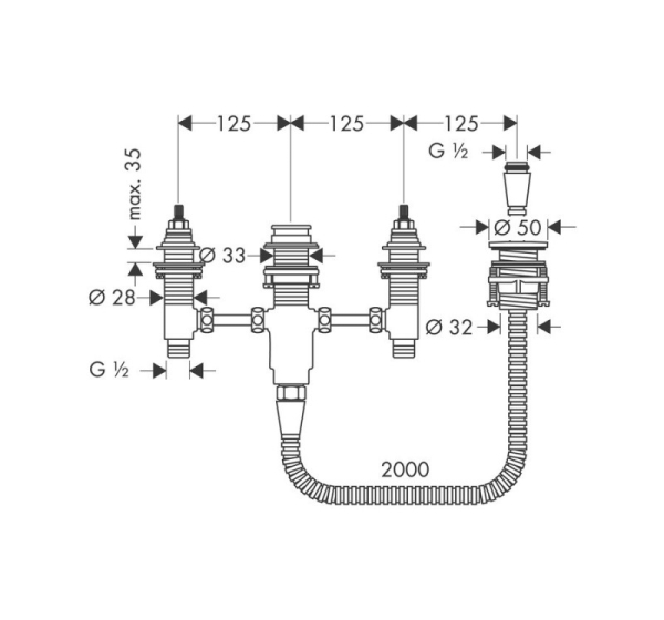 Hansgrohe 13244180 bathroom faucet