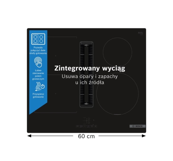 Bosch Serie 4 PVS611B16E hob Black Built-in 59.2 cm Zone induction hob 4 zone(s)