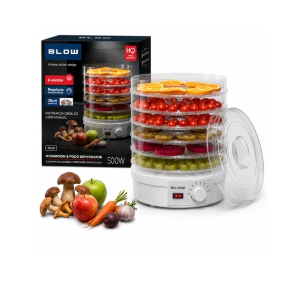 Mushroom, vegetable and fruit dryer 500W BLOW FD-01