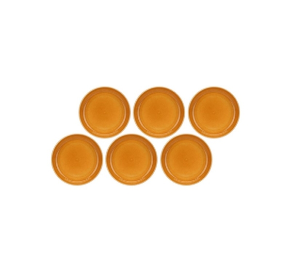 ROSE&TULIPANI 6 Soup Plates Set Orange