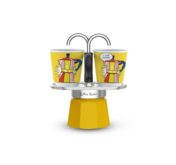 Coffee set Bialetti Mini Lichtenstein + 2 cups