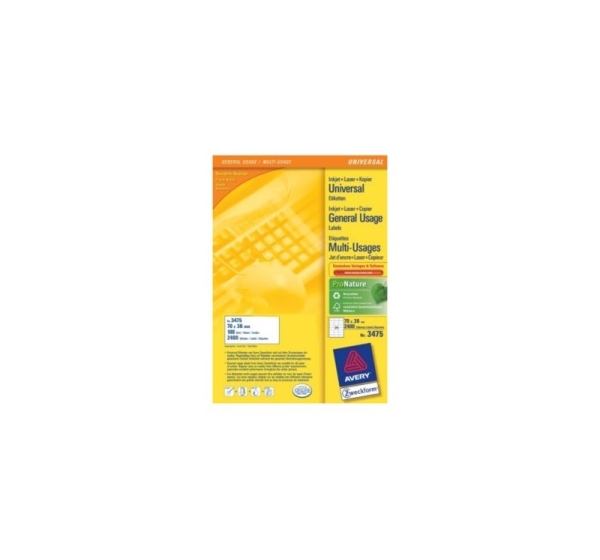 Avery 3475 printer label White