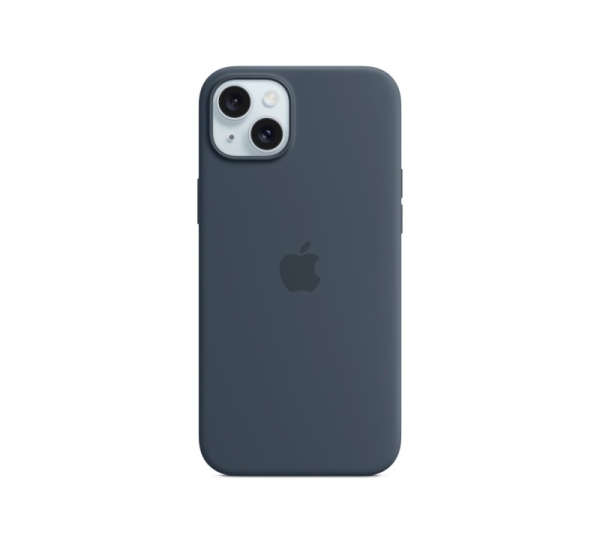Apple iPhone 15 Plus Silicone Case with MagSafe - Storm Blue