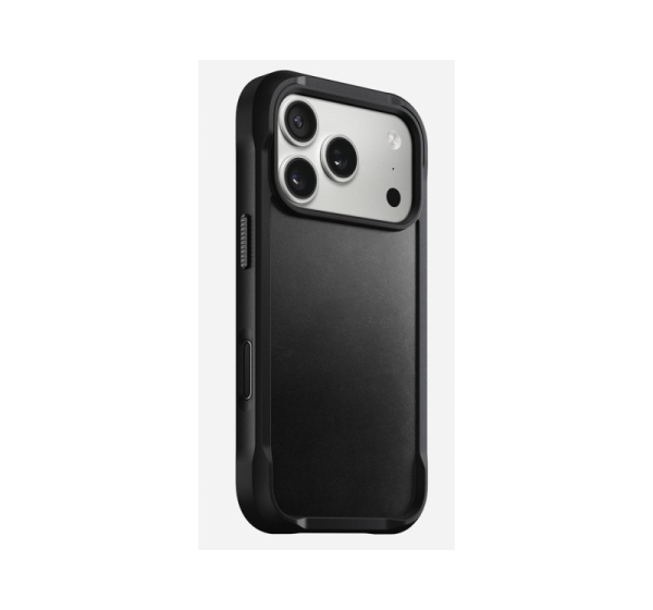 Nomad Rugged Leather Case mobile phone case 16 cm (6.3") Cover Black