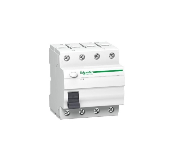 Residual Current Circuit Breaker K60 25A 4 Pole 30mA Type AC A9Z05425, Schneider