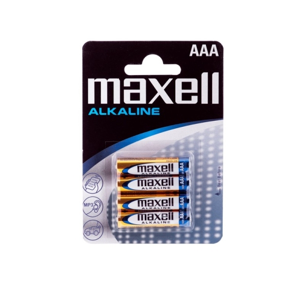Maxell Battery Alkaline LR-03 AAA 4-Pack Single-use battery
