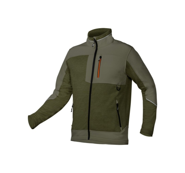 Softshell sweatshirt OUTDOOR, green, size L