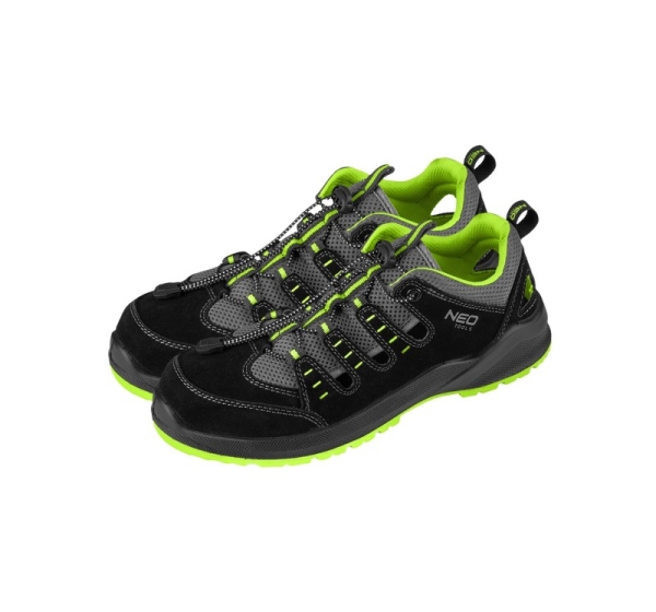 Work sandals S1P SR, steel toe cap, steel penetration-resistant insole, size 46