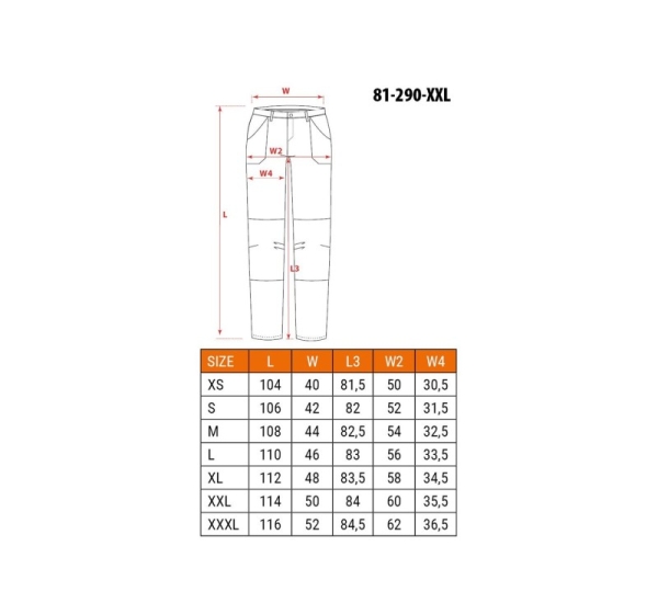 NEO tools 81-290-XXL protective trousers Black