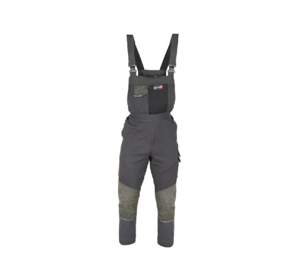 WORK BIB PANTS WH680 GRAPHITE PINK S