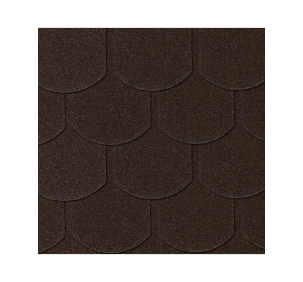 BEAVER ROOF SHINGLE BROWN 1 PCS = 0.16M2, 1 OPK. = 3.85M2