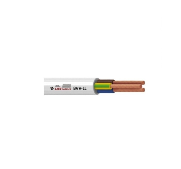 CABLE BVV-LL 3X2.5 WHITE 50M
