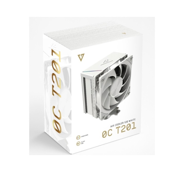 MODECOM Volcano 0C T201 Processor Air cooler 12 cm White