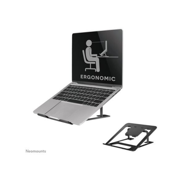 Neomounts NSLS085BLACK Laptop stand 10-17" - foldable - compact - universal
