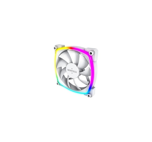 Montech AX120 PWM ARGB Fan, 3 Pack, White - 120mm