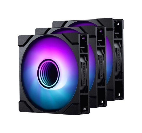 PHANTEKS M25 Gen2 PWM D-RGB Fan, 3-Pack - 140mm, black