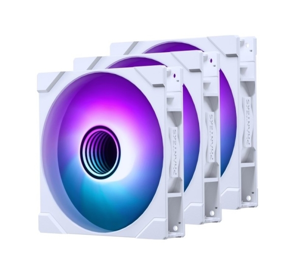 PHANTEKS M25 Gen2 PWM D-RGB Fan, 3-Pack - 140mm, white