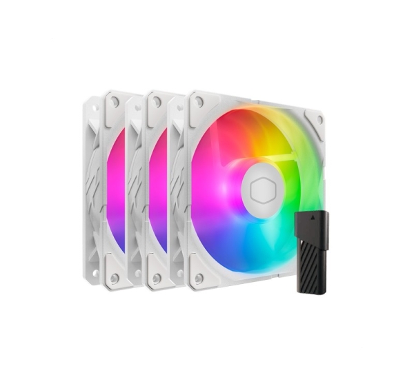 Cooler Master SickleFlow Edge 120 ARGB 3-pack Fan Kit White Edition Computer case 4.72" (12 cm) 3 pc(s)