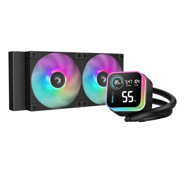 DeepCool LQ240 Processor Liquid cooling kit 12 cm Black 1 pc(s)