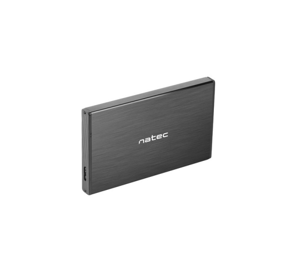 NATEC RHINO GO enclosure USB 3.0 for 2.5'' SATA HDD/SSD, black Aluminum