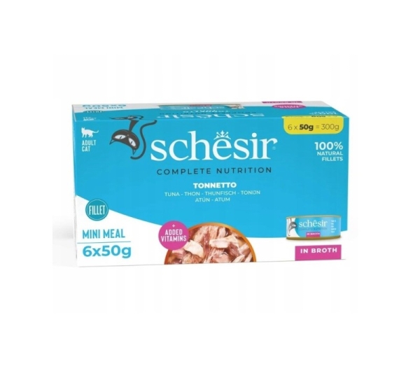 SCHESIR in broth Tuna - wet cat food - 6 x 50 g
