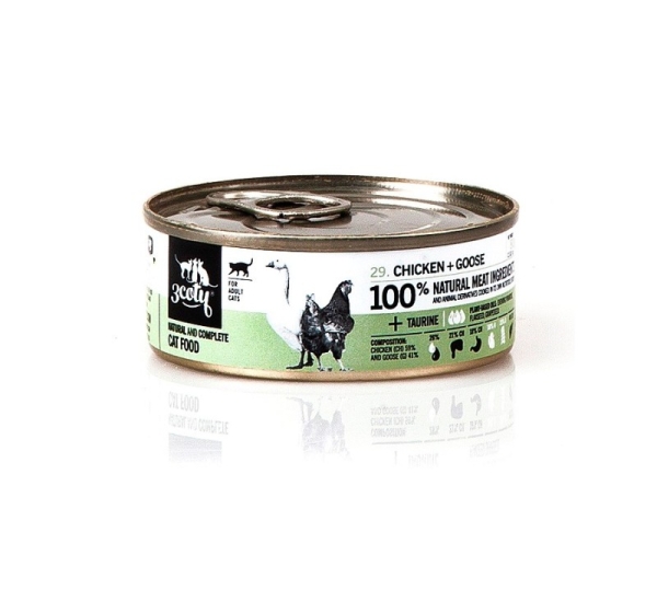 3COTY Chicken with goose - wet cat food - 80g