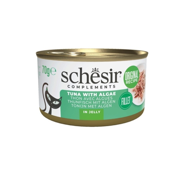 SCHESIR Complements Tuna with algae in jelly - wet cat food - 70g