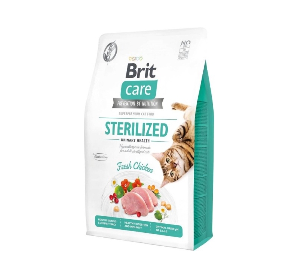 BRIT Care Grain-Free Sterilized Urinary - dry cat food - 2 kg