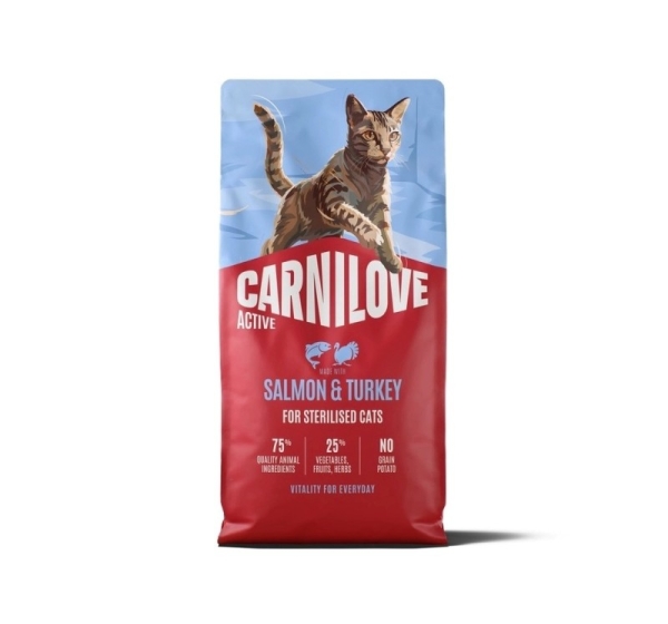 CARNILOVE Active Cat Salmon&Turkey Sterilised - dry cat food - 6kg