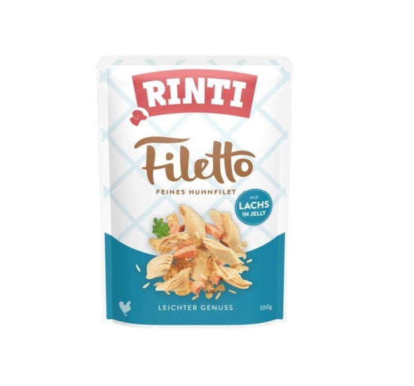 RINTI Filetto Chicken fillet with salmon - wet dog food - 100g