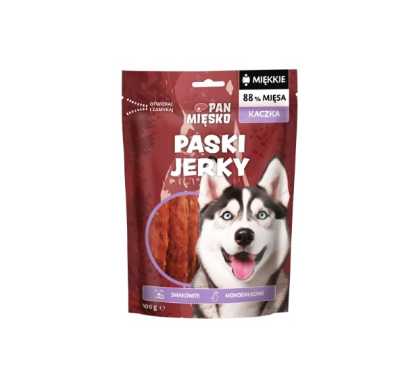 PAN MIĘSKO Jerky Duck - dog treat - 100g