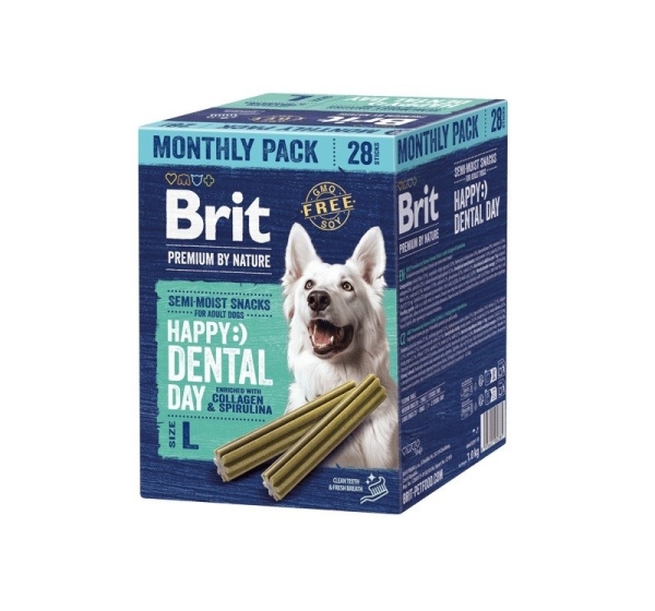 BRIT Premium by Nature Dog Dental snacks L - dog treat - 28 pcs