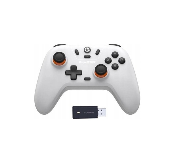 GameSir Nova Lite Biały / Bluetooth i 2,4 GHz i USB-C / Nintendo Switch / Android / PC / iOS