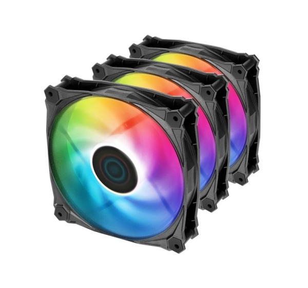 Iceberg Thermal IceGALE Lightning ARGB Computer case Fan 12 cm Black 3 pc(s)