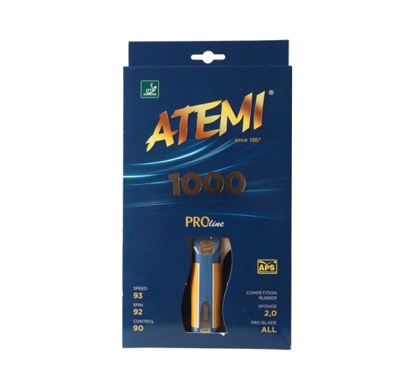 New Atemi 1000 Pro concave ping pong racket