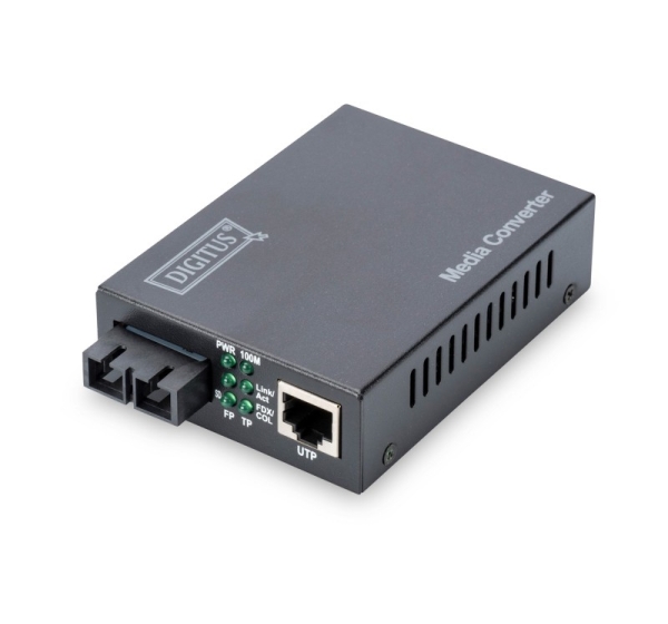 Digitus Fast Ethernet Media Converter, RJ45 / SC