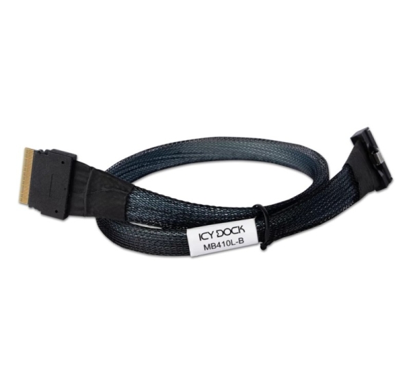 Icy Dock MB410L-B Serial Attached SCSI (SAS) cable 0.5 m Black