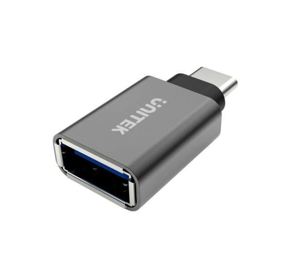 UNITEK Y-A025CGY cable interface/gender adapter USB Type-C USB Type-A Metallic