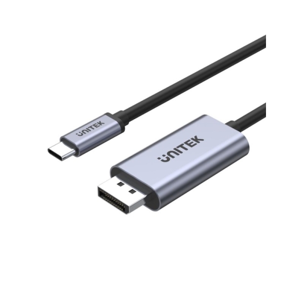 UNITEK V1409A cable gender changer USB-C DisplayPort Black, Grey