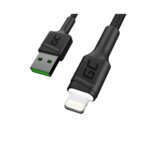 Green Cell KABGC05 lightning cable 1.2 m Black