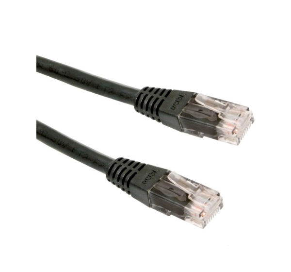 Gembird PP12-3M/BK networking cable Black Cat5e U/UTP (UTP)