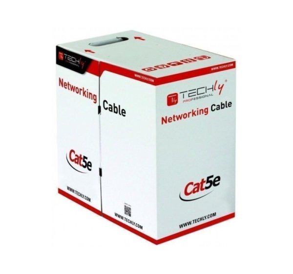Techly F/UTP Hank Cable Cat.5E CCA 305m Solid Outdoor Black ITP8-RIS-0305LO