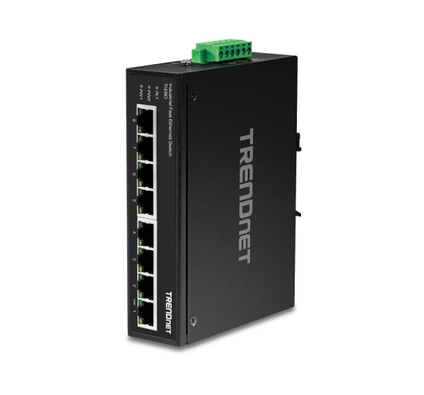 Trendnet TI-E80 network switch Unmanaged Fast Ethernet (10/100) Black