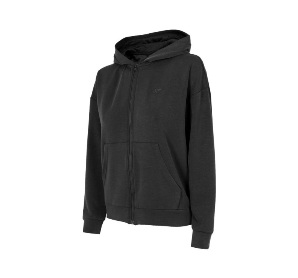 Women's sweatshirt 4F deep black H4Z22 BLD041 20S L
