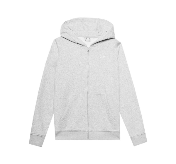 Women's sweatshirt 4F F0956 cool light gray melange 4FWSS24TSWSF0956 27M M
