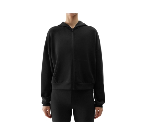 Women's sweatshirt 4F F1002 deep black 4FWSS24TSWSF1002 20S S