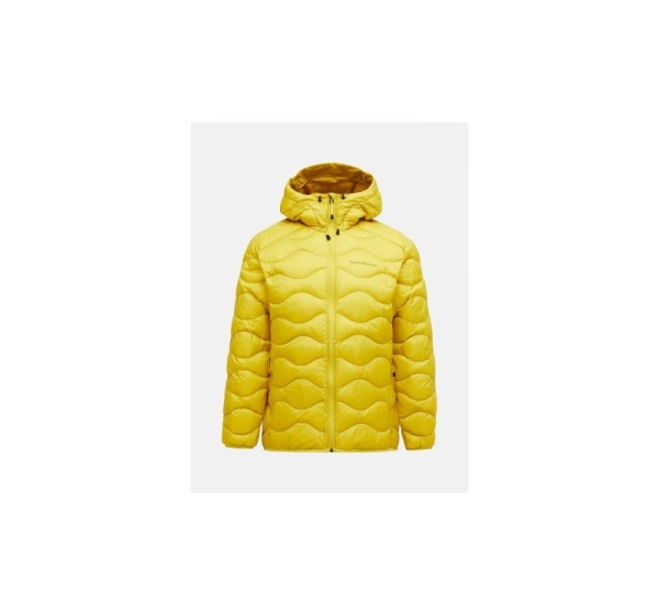 Kurtka puchowa męska PEAK PERFORMANCE M Helium Down Hood Jacket kolor żółty - M